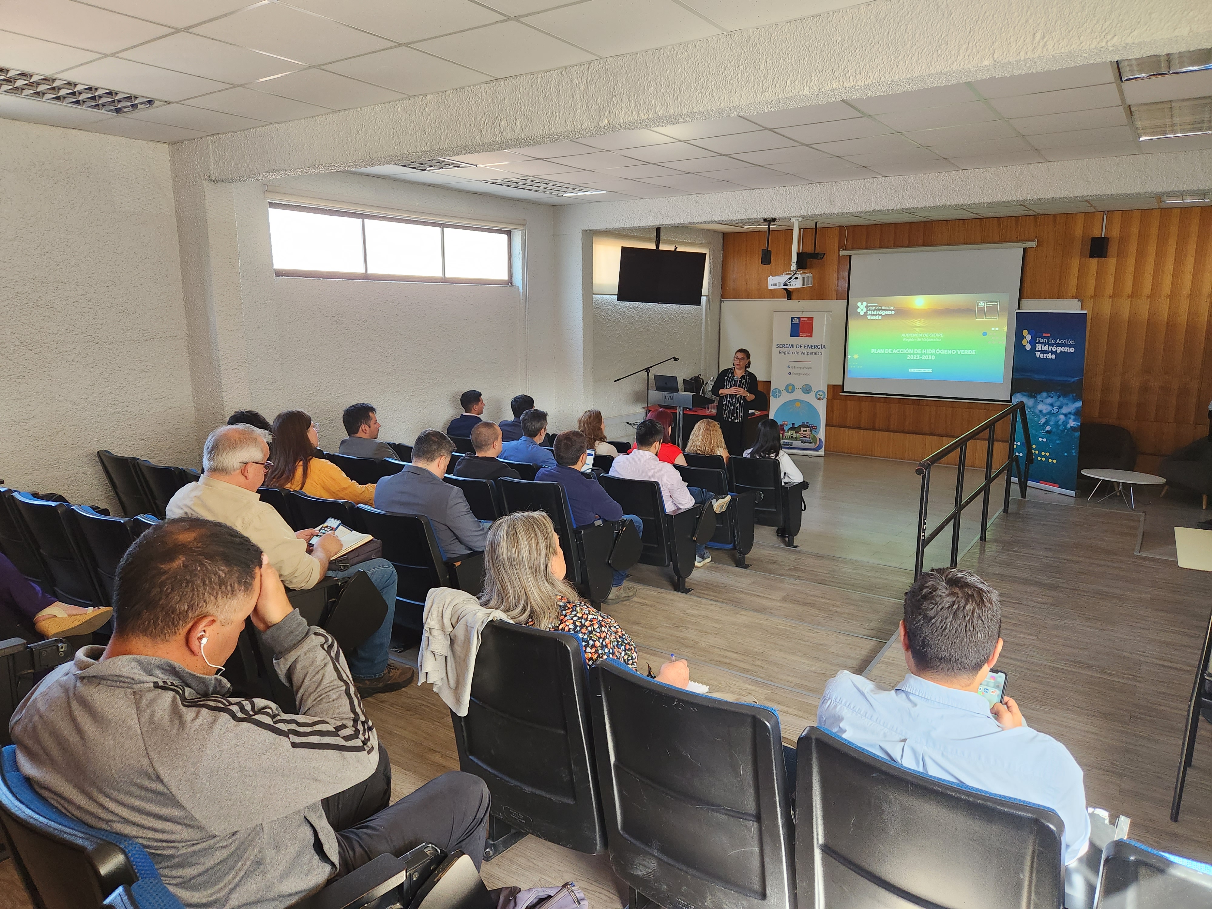 Presentación de Avances y Resultados en audiencia de cierre del Plan de Acción de Hidrógeno Verde en Valparaíso
