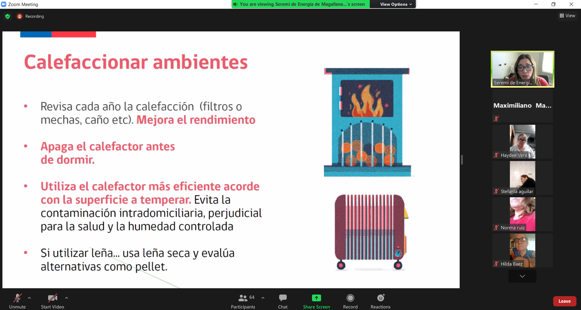 Programa Con Buena Energía: Masiva capacitación virtual sobre el correcto uso de la energía en el hogar reunió a 70 mujeres PRODEMU