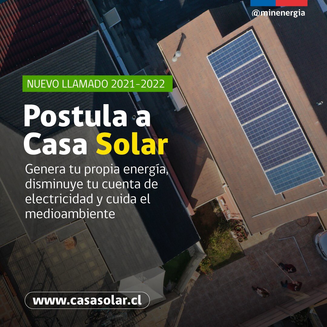 Seremi de Energía invita a familias de O´Higgins a postular a nueva convocatoria del Programa Casa Solar para la instalación de paneles fotovoltaicos