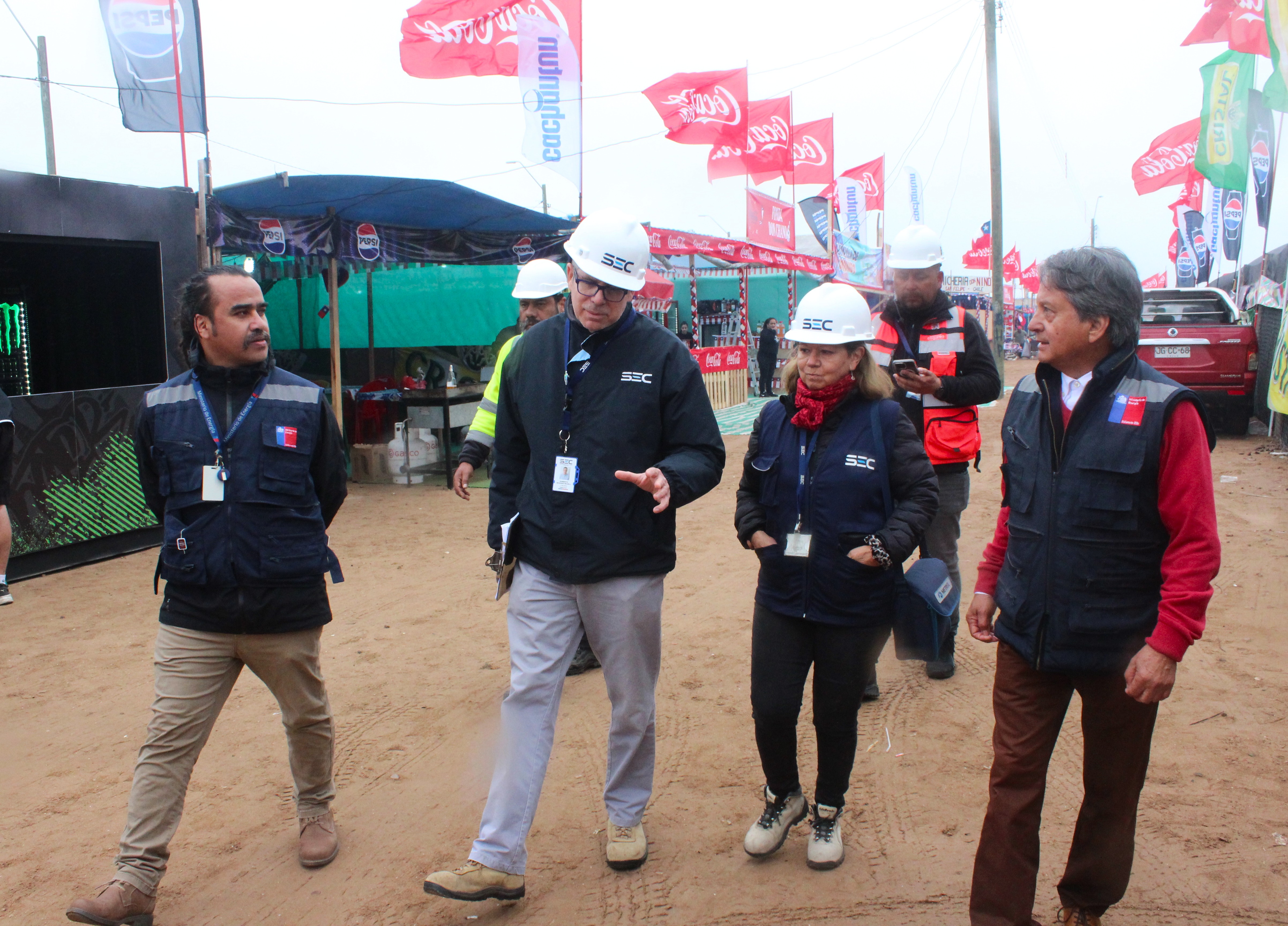 SEREMI de Energía y SEC fiscalizan instalaciones eléctricas y de gas en la Pampilla de Coquimbo