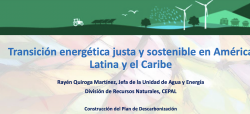 Transición energética justa y sostenible en América Latina y el Caribe