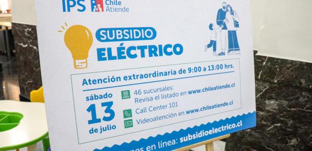 46 sucursales de ChileAtiende funcionarán de manera excepcional este sábado para recibir postulaciones al subsidio eléct...