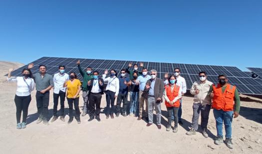 Subsecretario de Energía conoció planta fotovoltaica que abastece de energía a la comunidad de Quillagüa 