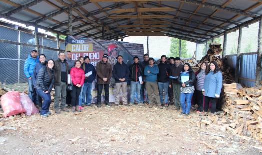 Programa Más Leña Seca capacita a beneficiados 2016