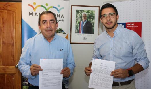 SEREMI de Energía firmó convenio con Municipalidad de Mariquina para beneficiar a familias con capacitación y kits de ahorro energético
