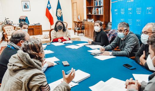 Gobierno en Los Ríos coordina acciones para colaborar en el abastecimiento de pellet a la región  
