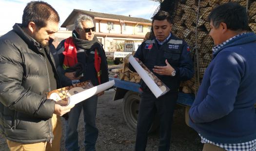 Seremi de Energía, Conaf, SII y Carabineros promueven comercio formal de la leña