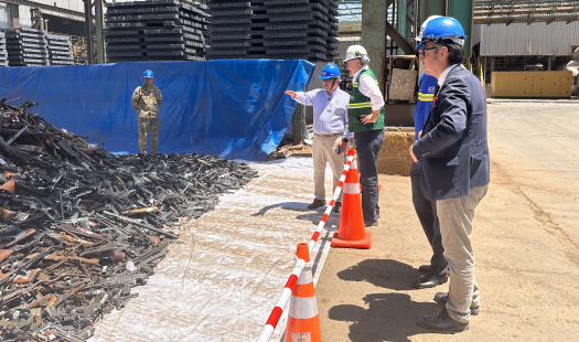 Seremí Iván Morán participó en la destrucción de armas de Aceros AZA Sostenible