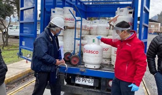 Seremi de Energía y Director Regional SEC fiscalizan en la región de O´Higgins entrega de cilindros de gas en periodo de Pandemia
