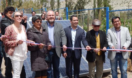 Inauguran el primer sistema de energización fotovoltaica para APR conectado a la red