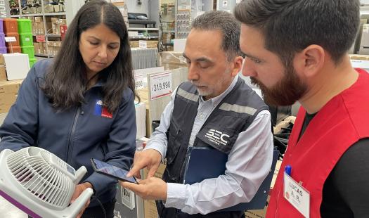 Seremi de Energía y SEC Biobío realizan fiscalización a la venta de ventiladores y aires acondicionados