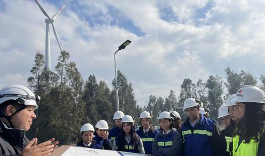 Seremi de Energía impulsa la participación femenina en la industria energética durante visita al Parque Eólico Cuel de Los Ángeles