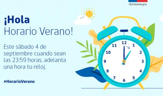 Seremi de Energía de Los Lagos recuerda adelantar en una hora los relojes este sábado 04 de septiembre