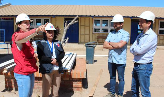 Trabajos de mejoramiento térmico y energético en escuela Juan Antonio Ríos logran 75 por ciento de avance  