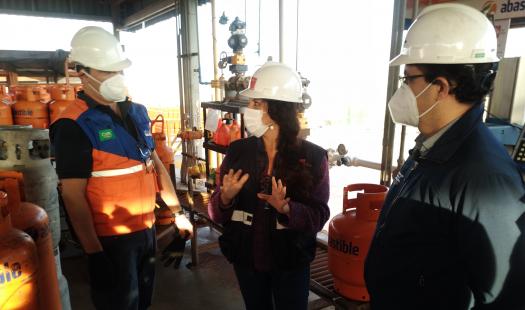 Energía Tarapacá y SEC analizan plan de seguridad en planta de almacenamiento de gas