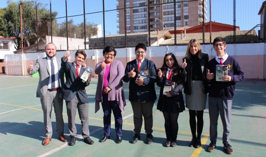 Alumnos del Liceo Insuco de Coquimbo ganan concurso "Cambia el Foco Suma Buena Energía"
