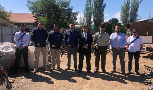 Autoridades fiscalizan chatarrerías que comercializan conductores eléctricos 