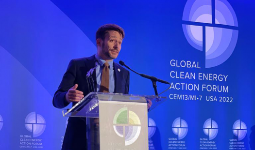 Ministro de Energía en foro de energía limpia desde Estados Unidos: “La interacción entre los gobiernos, el sector privado y las instituciones financieras son la clave del éxito para reducir las emisiones”