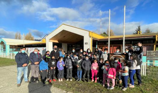 Más de un 90 % de avance presenta proyecto de Mejoramiento Energético de la Escuela Rural Carretera Austral de Bahía Murta 