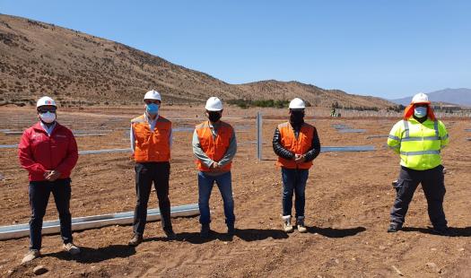 Seremi de Energía recorre construcción de nueva planta solar en Ovalle 