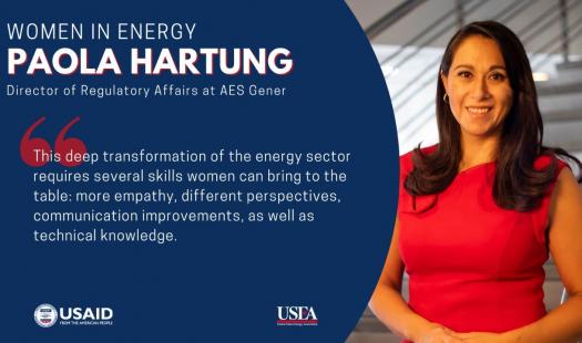 Paola Hartung es homenajeada como la #WomenInEnergy del mes por la United States Energy Association