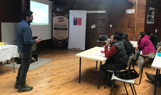 Capacitan en Secado de Leña y Desarrollo Empresarial a comerciantes y productores de leña en la provincia de Palena