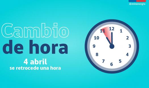 Seremi de Energía de Los Lagos recordó cambio de hora del sábado 04 de abril