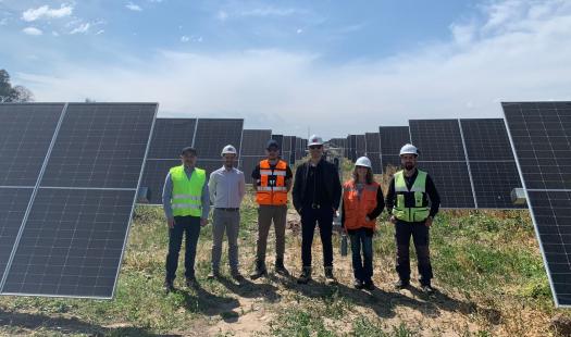 Energía RM visita planta "Guanaco Solar"