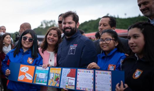 Presidente Gabriel Boric inaugura obras del Programa “Mejor Escuela” en Chiloé