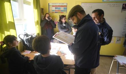 S.E. el Presidente de la República, Gabriel Boric Font, visitó la Escuela Municipal Pailimo de March...
