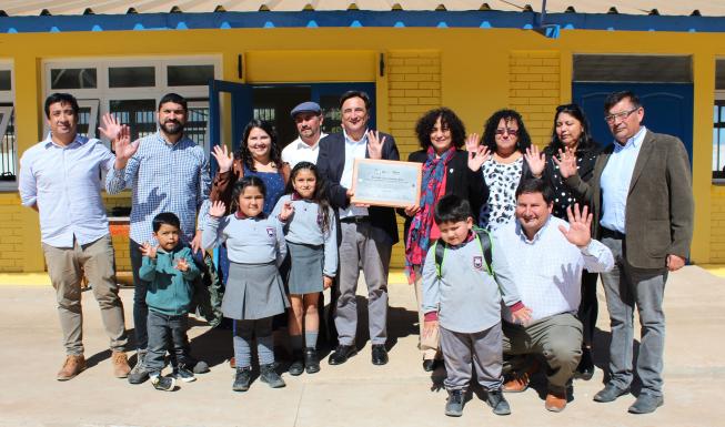 Inauguran obras del programa Mejor Escuela en colegio de Huentelauquén