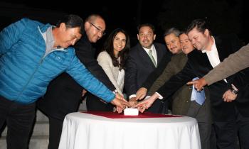 Ránquil inauguró nuevo alumbrado público con presencia del Ministro de Energía