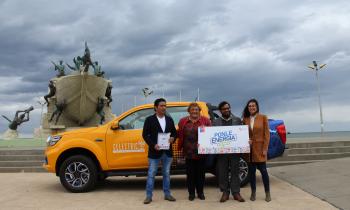 Entregando la primera camioneta eléctrica de Magallanes, ministro (s) de Energía invita a postular al Programa Ponle Energía a tu Pyme 2022