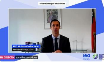 Ministro Jobet destaca avances de Chile hacia las energías limpias en reunión de líderes internacionales