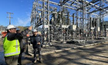 Seremi de Energía visita ampliación de subestación en Chiguayante