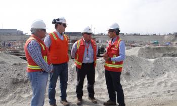  Seremi visitó obras del proyecto Infraestructura Energética Mejillones