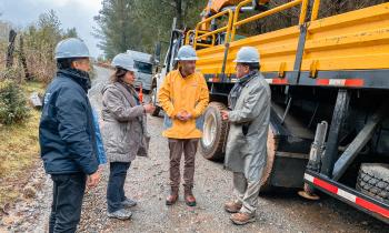 Seremi de Energía y SEC monitorean en terreno trabajos de reposición de suministro eléctrico