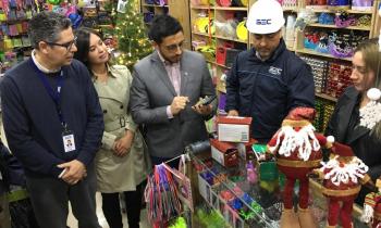 Autoridades fiscalizaron venta certificada de artefactos eléctricos navideños