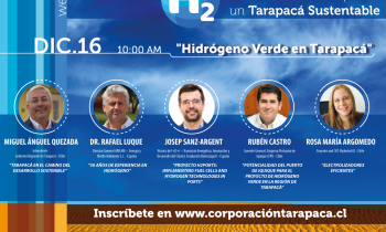 Ciclo de webinars posiciona a Tarapacá como estratégica para producir Hidrógeno Verde
