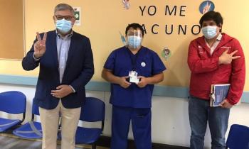 Seremi de Energía junto al alcalde de Fresia participan en inicio del proceso de vacunación contra el COVID 19 en la comuna