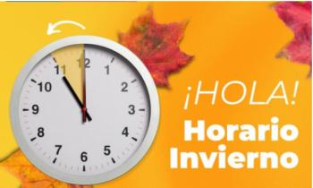 Comienza a regir el horario de invierno