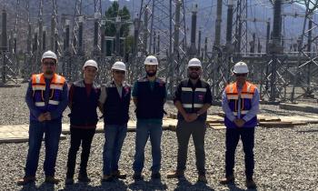 Seremi de Energía visita ampliación subestación de Punta de Cortés de CGE Transmisión