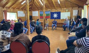 Representantes de comunidades indígenas reciben a la Seremi en su territorio