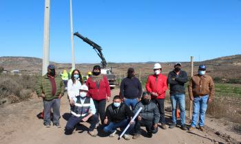 Inician obras de electrificación para familias de El Progreso de Ovalle