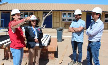 Trabajos de mejoramiento térmico y energético en escuela Juan Antonio Ríos logran 75 por ciento de avance  