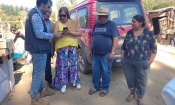 Seremi de Energía recorrió zonas afectadas por la emergencia en comuna de Quirihue