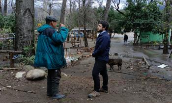 Ministerios de Energía y Economía recorrieron emprendimientos afectados por el Sistema Frontal en San Fabián