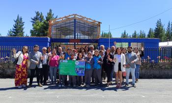 Comunidad celebró inicio de obras de eficiencia energética del Ministerio de Energía en Escuela El Roble de Yungay