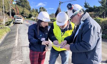 Seremi de Energía y SEC verifican en terreno obras de reposición del suministro eléctrico en la región de Los Lagos