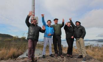 Visita a terreno de central eólica diésel en Melinka